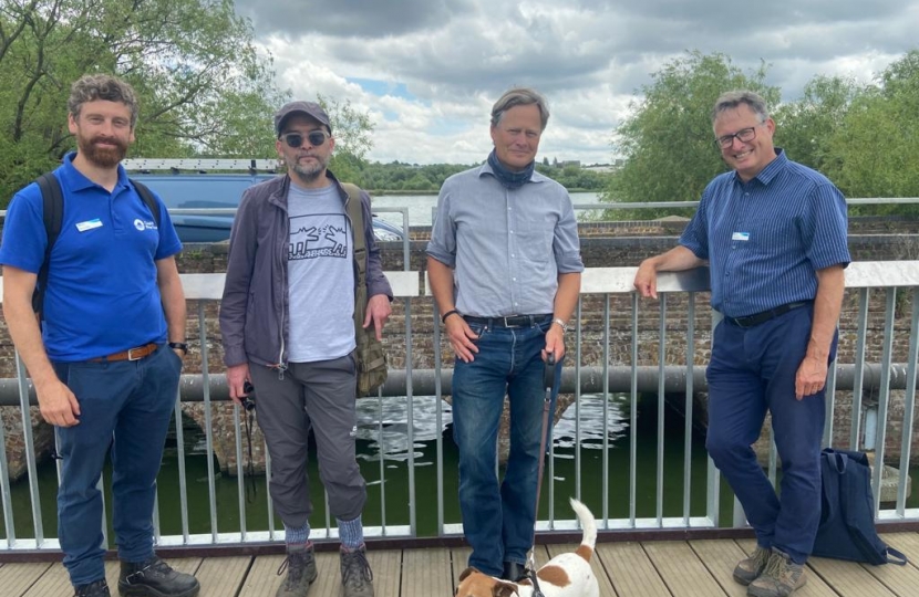 Matthew Offord MP at the Welsh Harp