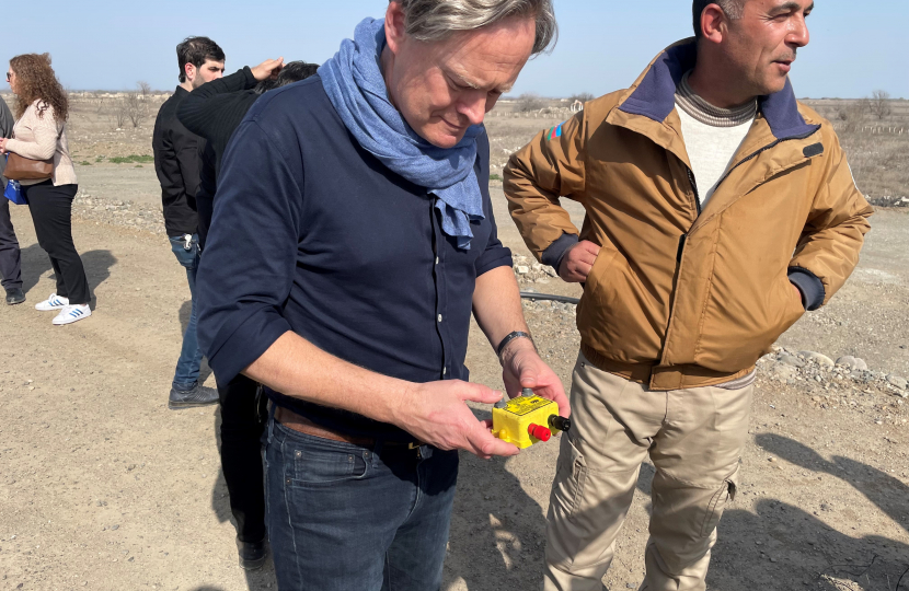 Matthew Offord MP in Agdam, Azerbaijan