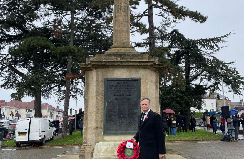 Matthew at Hendon war memorial 