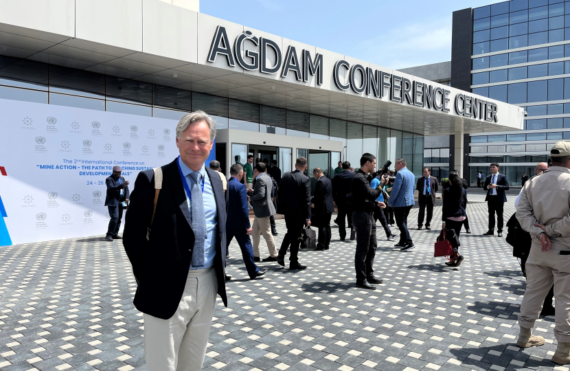 Matthew Offord MP in Agdam, Azerbaijan