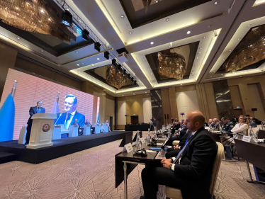 Matthew Offord MP speaking in Baku