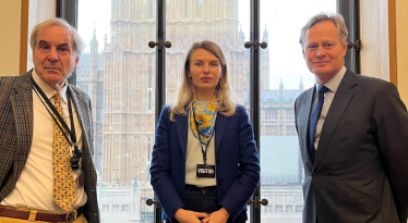 Matthew Offord MP and Lesia Vasylenko MP along with Nigel Ellway